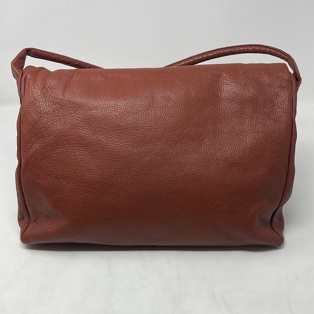 Vintage Claudio Leather Drawstring Flap Crossbody🖤 - Picture 3 of 15